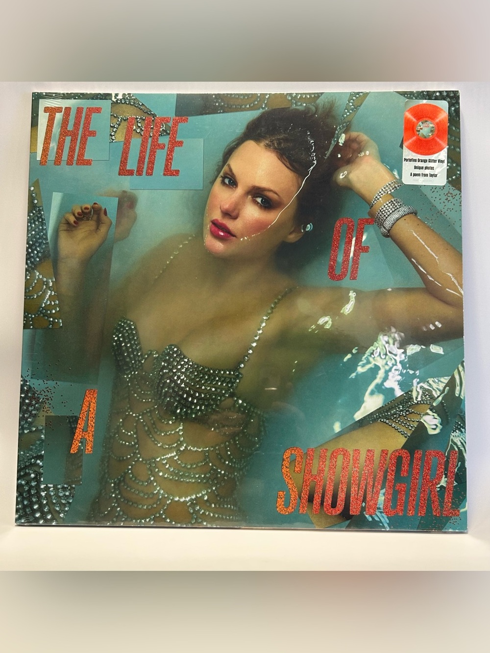 Vinyl Taylor Swift The Life of a Showgirl Orange Glitter LP SEALED 2025 Pop Rock